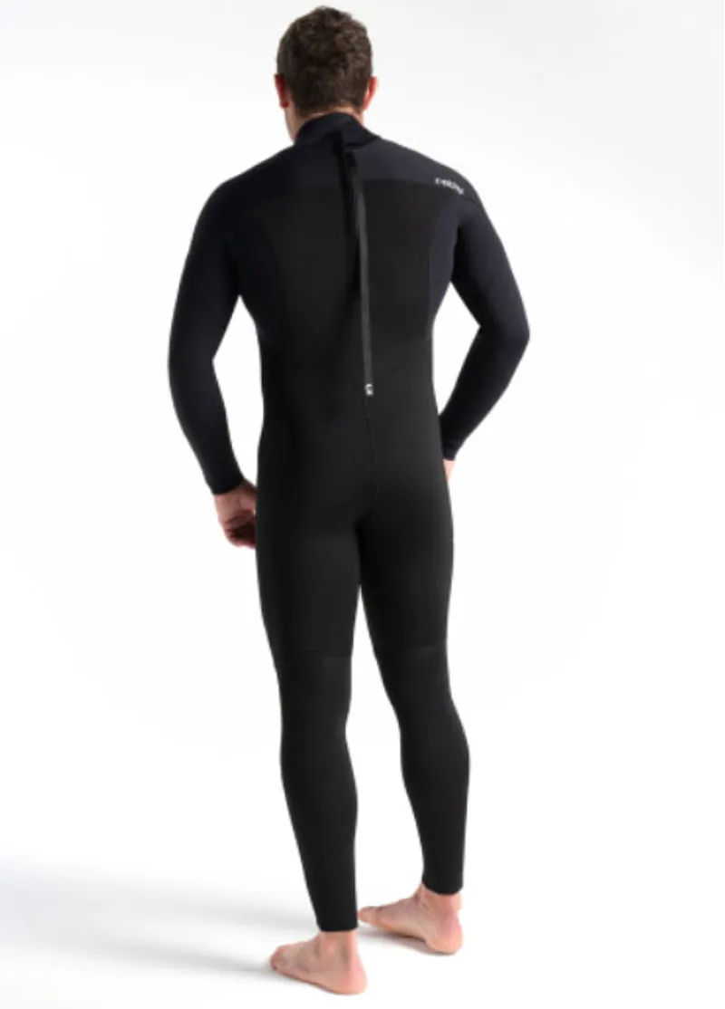 C-Skins Men's Session 5:4:3 Back Zip Wetsuit Black/Diamond-2
